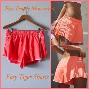 NWOT Free People Movement Easy Tiger Shorts Size Medium Color Orange
